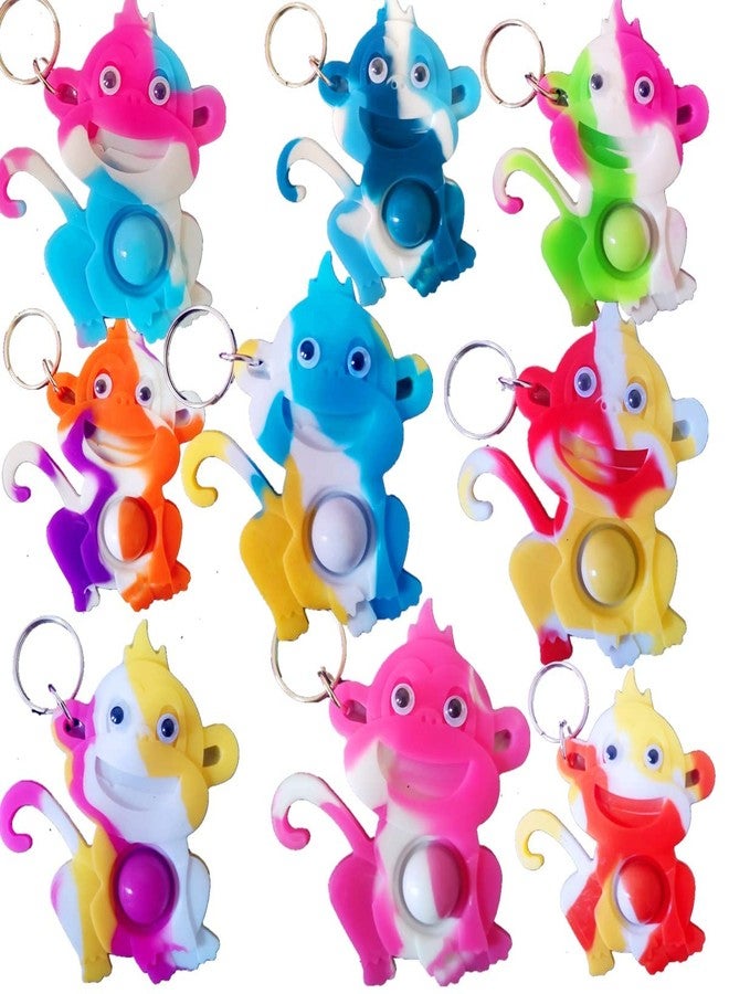 PSDFH 24 Packs Funny Summer Present Unique Mini Monkey Assorted fidgets Bubble Toys for Kids Children Classroom Students Gifts from Teacher,Birthday Party Favors - Image 1